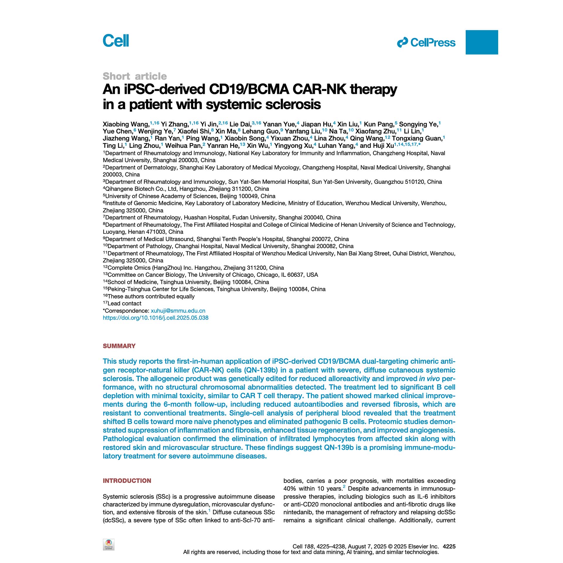 <h3>First Clinical Application of Complete360: Deep Proteomics Reaches 10,000 Proteins per Patient</h3> <p>   <em><strong>Cell</strong></em>. 2025 Aug 7; 188(16): 4225–4238.e12.<br>   First clinical application of the Complete360 platform achieving ~10,000 proteins per patient sample in a CAR-NK therapy study. </p>